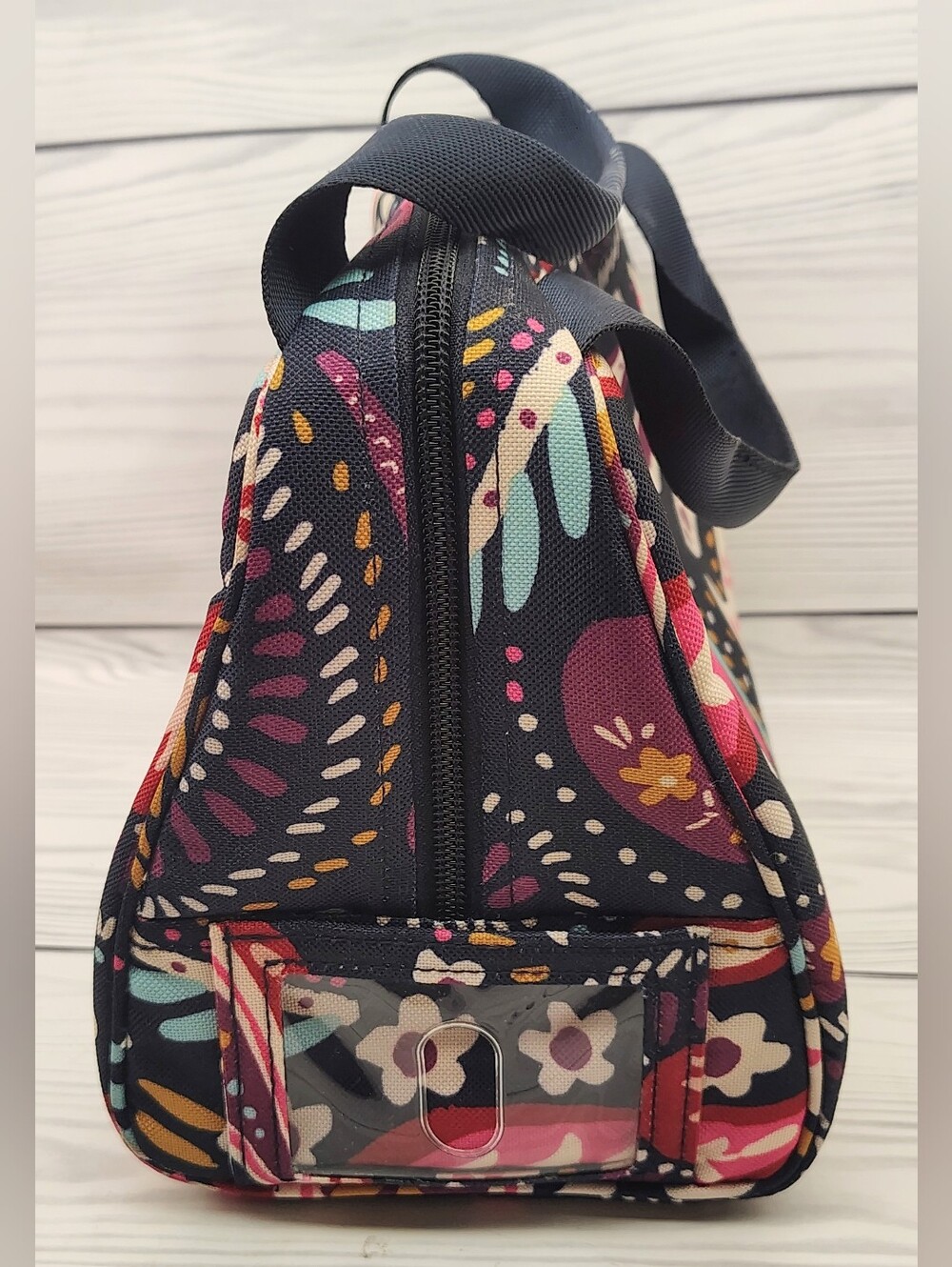 Vera Bradley Navy Paisley Lunch Bag Office School - Picture 4 of 10